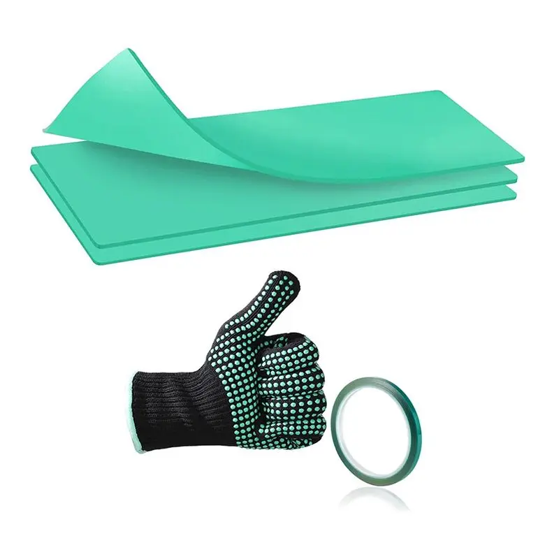 AA14 11X 4.72 inch Sublimation Tumblers Wrap with Heat Glove and Tape,Silicone Wrap for Sublimation Tumblers Blanks