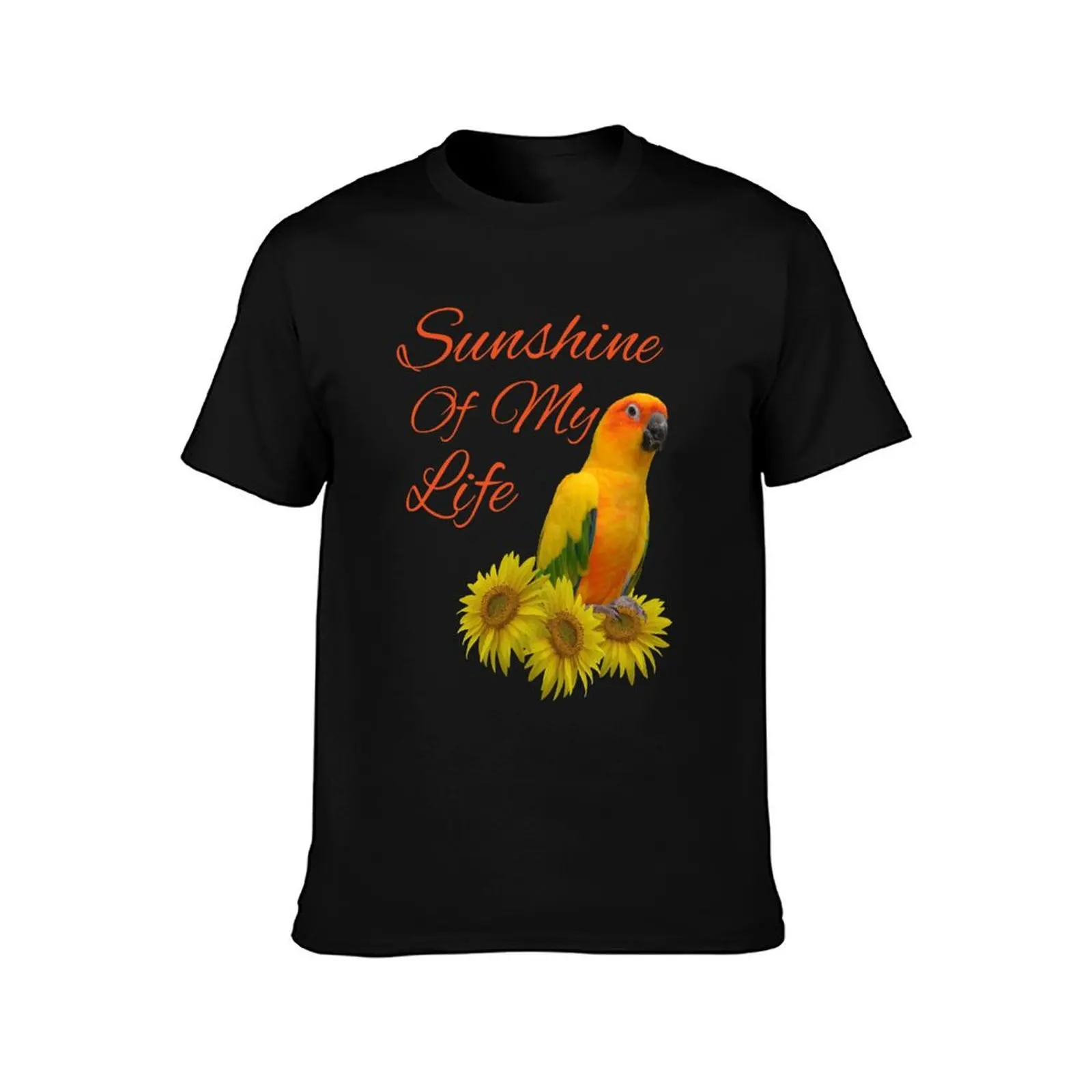 Sun Conure Parrot Sunshine Sunflower T-Shirt Holiday Party Tee Shirt