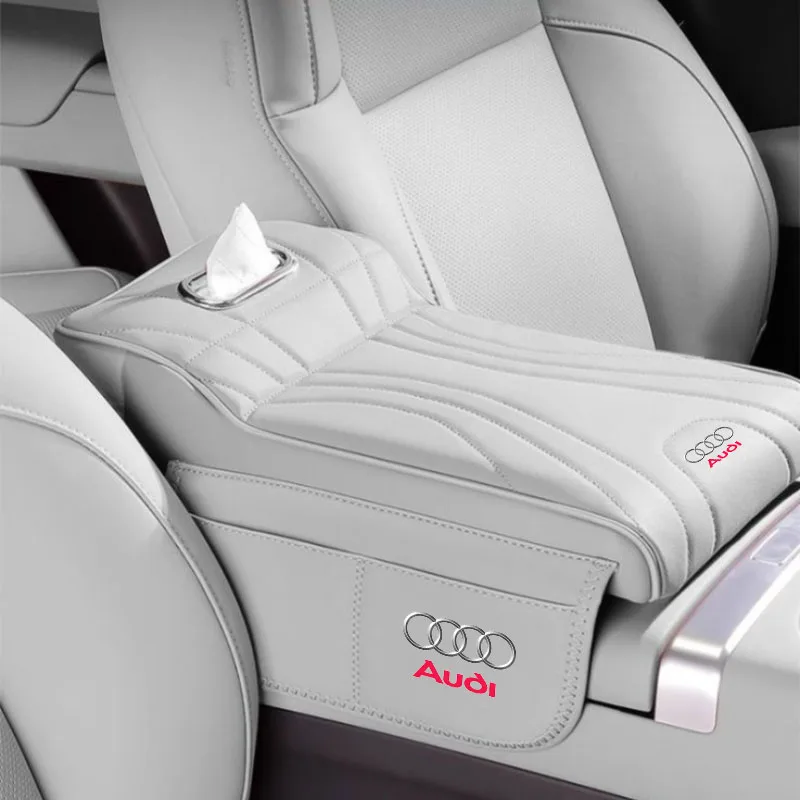 

Car Armrest Box Height Increase Pad with Storage Bag for Audi A3 A4 A5 A6 A7 A8 S4 S5 S6 RS3 RS4 RS5 RS6 RS7 Q2 Q3 Q4 Q5 Q6 Q7