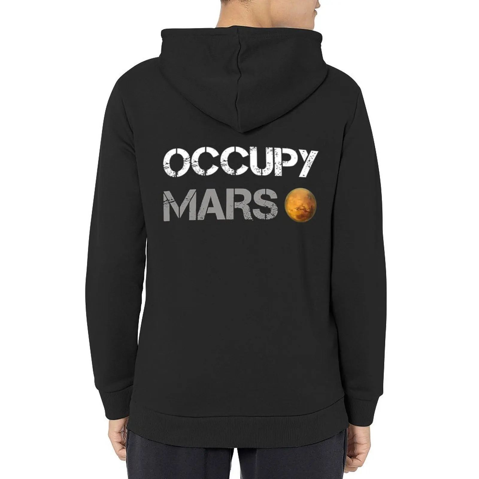 

Occupy Mars - Thanksgiving, Christmas And Birthday Party Gift Ideas for Elon Musk Lovers and Fans Hoodie