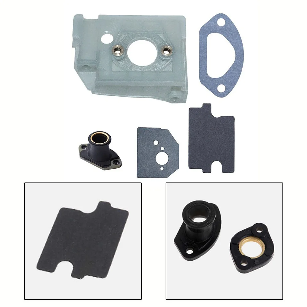 Gasket Kit for Chainsaws Featuring Carburetor Bracket Designed to Fit Models like 4500 5200 and Other Compatible Types