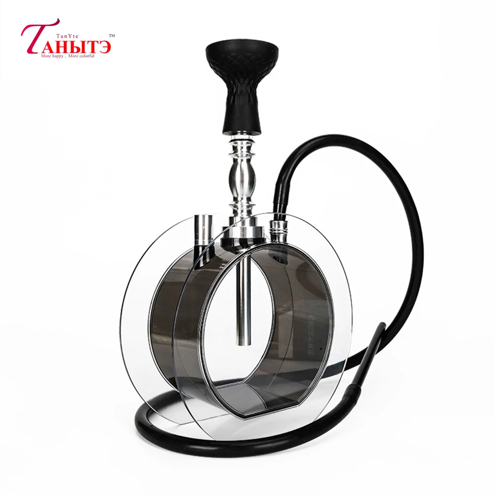 

New Design Round Plastic Narguile wholesale Style Design Shisha Hookah Set Hookah for Smoking Boyfriend Christmas Gift