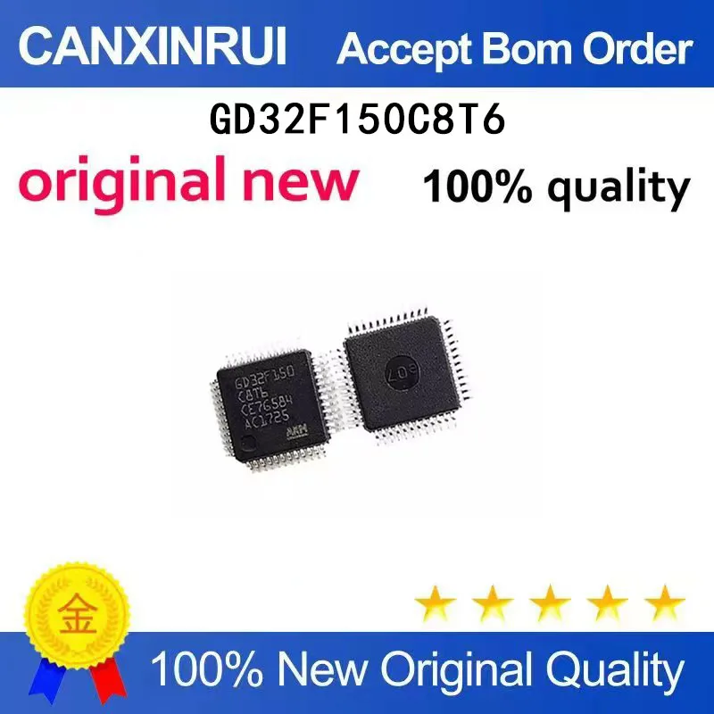 

(5-100 Pieces) New GD32F150C8T6 GD32F150 LQFP483 32-bit microcontroller ARM microcontroller chip IC