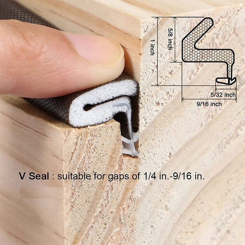 3PCS Kerf Weather Seal Stripping 78.7 Inch PU Foam Door Weatherstrip Seal For Various Doors With Slot,Total 19.6Ft