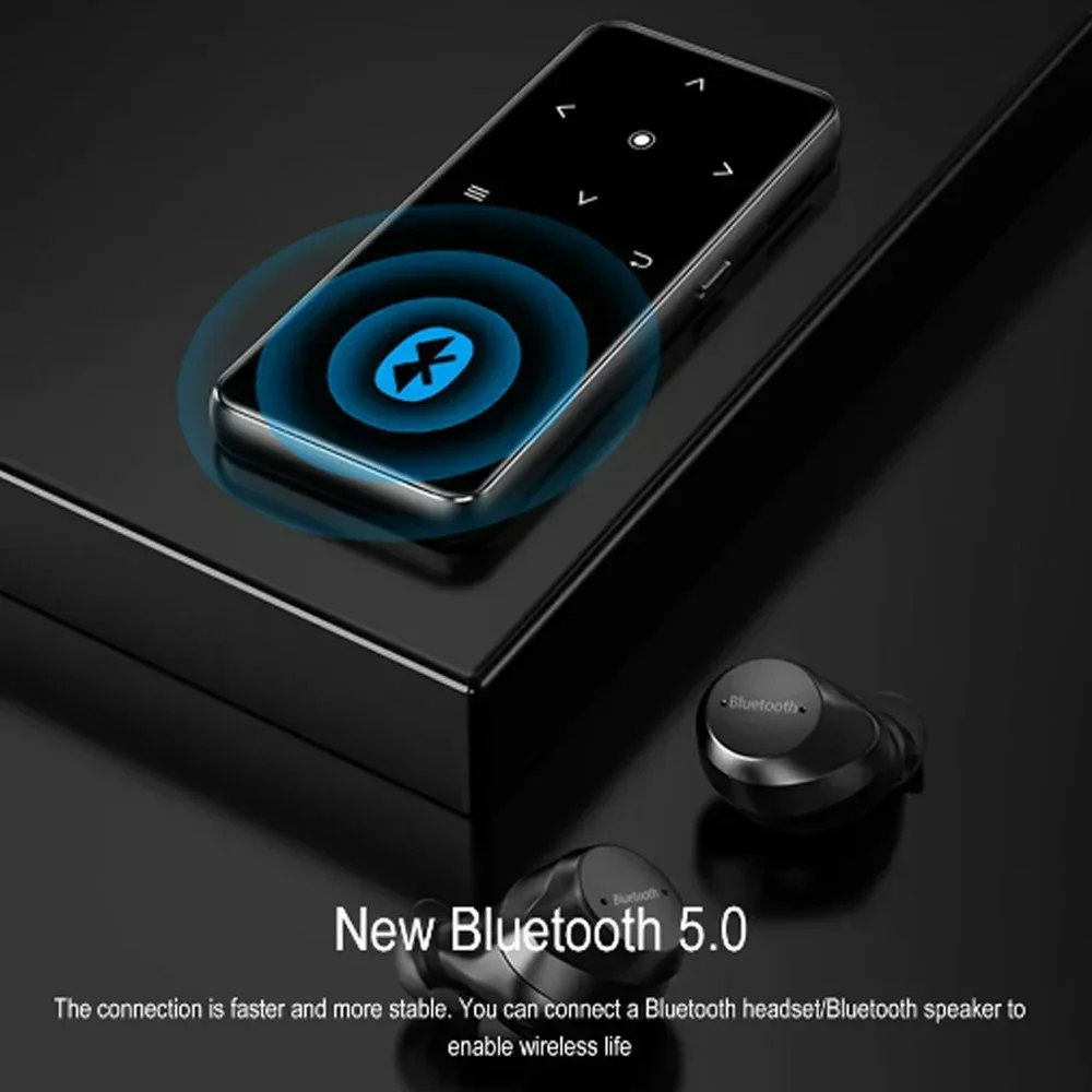 A20 MP3 MP4 MP5 مشغل موسيقى بلوتوث 5.2 المتكلم هيئة التصنيع العسكري اللمس مفتاح راديو FM مسجل فيديو اللعب الكتاب الإلكتروني HIFI المعادن وكمان الكتاب الإلكتروني