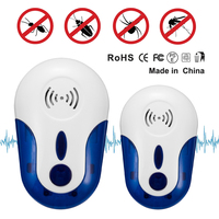 2pcs Electric Mosquito Hunter Ultrasonic Plug-In Pest Repellent Indoor Insect Pest Control Repeller For Mosquitoes Spiders Ants