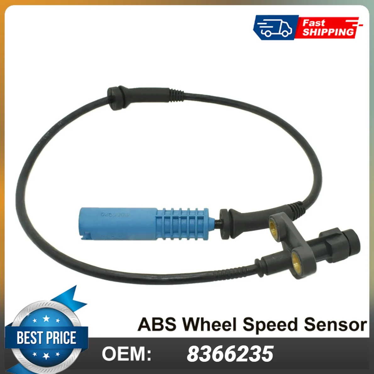 1PCS Front Left ABS Speed Sensor 8366235 For BMW X5 2000-2003 4.4L 4398CC V8 GAS DOHC Naturally Aspirated