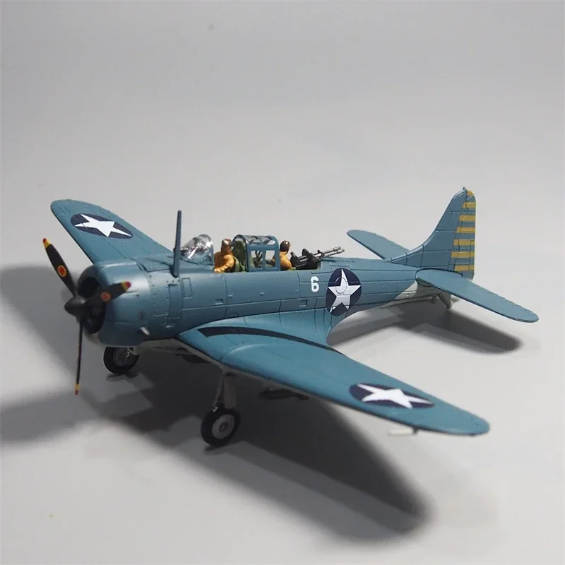 2024Exclusive 1:72 Scale Alloy WWII SBD Dauntless Dive Bomber Model Relive the Battle of Midway Thrill with Collectible Toy Gift