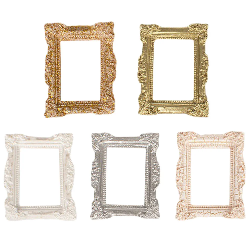 Home Accessories Mini Photo Frame House for Simulation Picture Decorate Resin Decoration