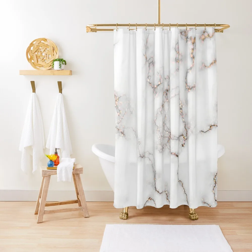 

Marble - Dark Gold Shower Curtain Set For Bathroom Modern Bathroom Accessories Bathroom Accessories Shower Bath Curtain