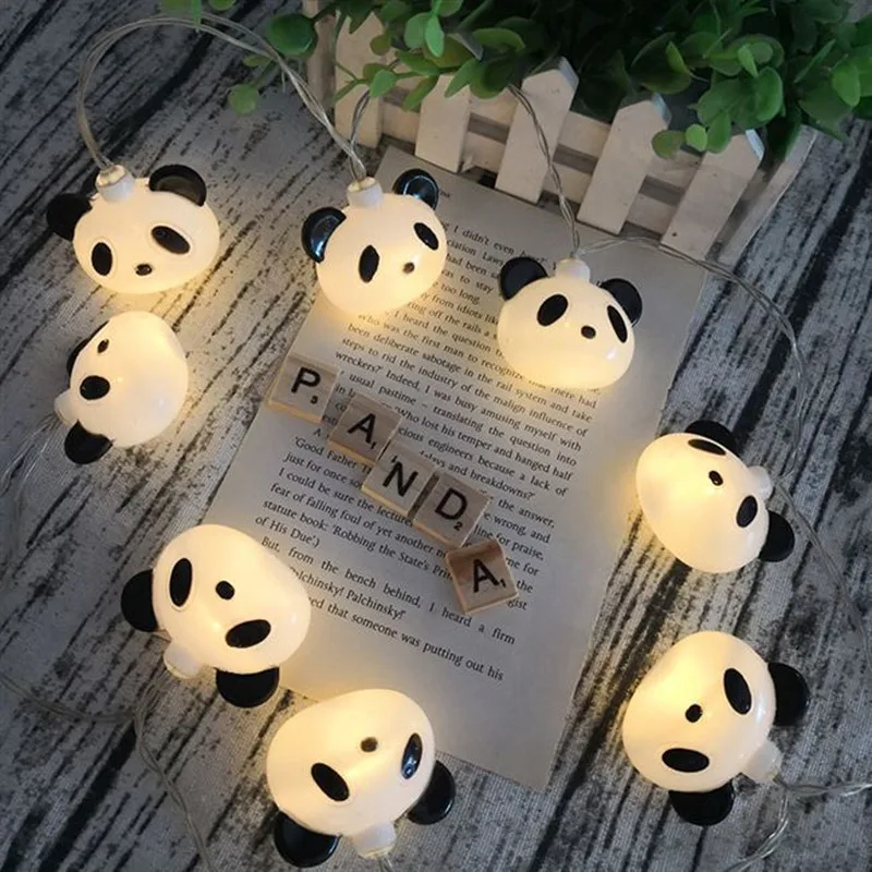 6M 40LEDS Party Cartoon Panda Dekoration Lichterketten Innenraum Batterie USB Hochzeit Power Nachtlichter 044 – Detail 8