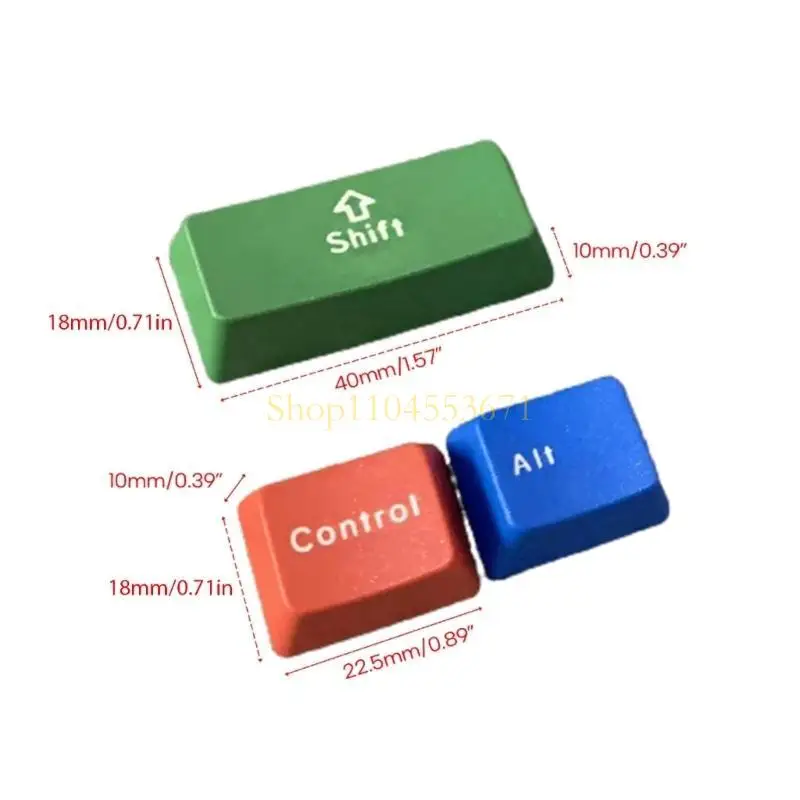 Best Seller 6PCS Gaming Keycaps para teclado mecânico Teclica 6 teclas PBT Shift Contrl