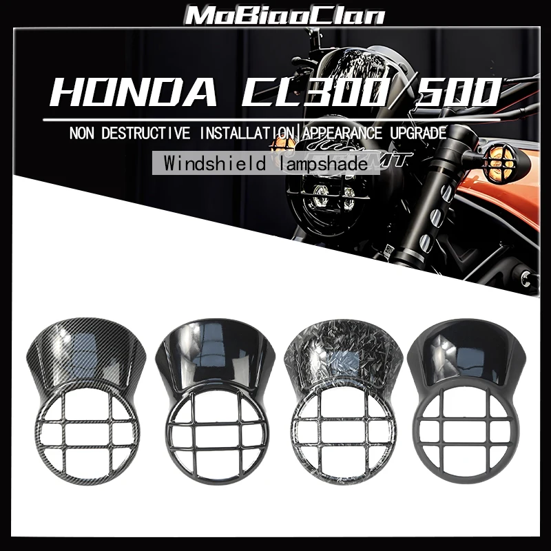 

For Honda REBEL CL300 CL500 CMX300 CMX500 Motorcycle Headlight Protection Protector Headlight Guard Front Lamp Cover