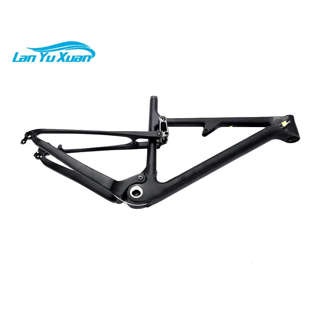 29 inch Carbon Fiber Mountain Bicycle Frame Full Suspension MTB Bike Frame Logo Custom