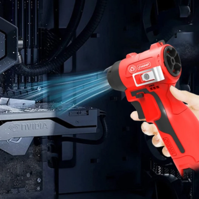 Powerful Manual Blower 130000Rpm Turbo Jet Fan Portable Air Blowers with Led Light Adjustable Cordless Compressed Air Duster