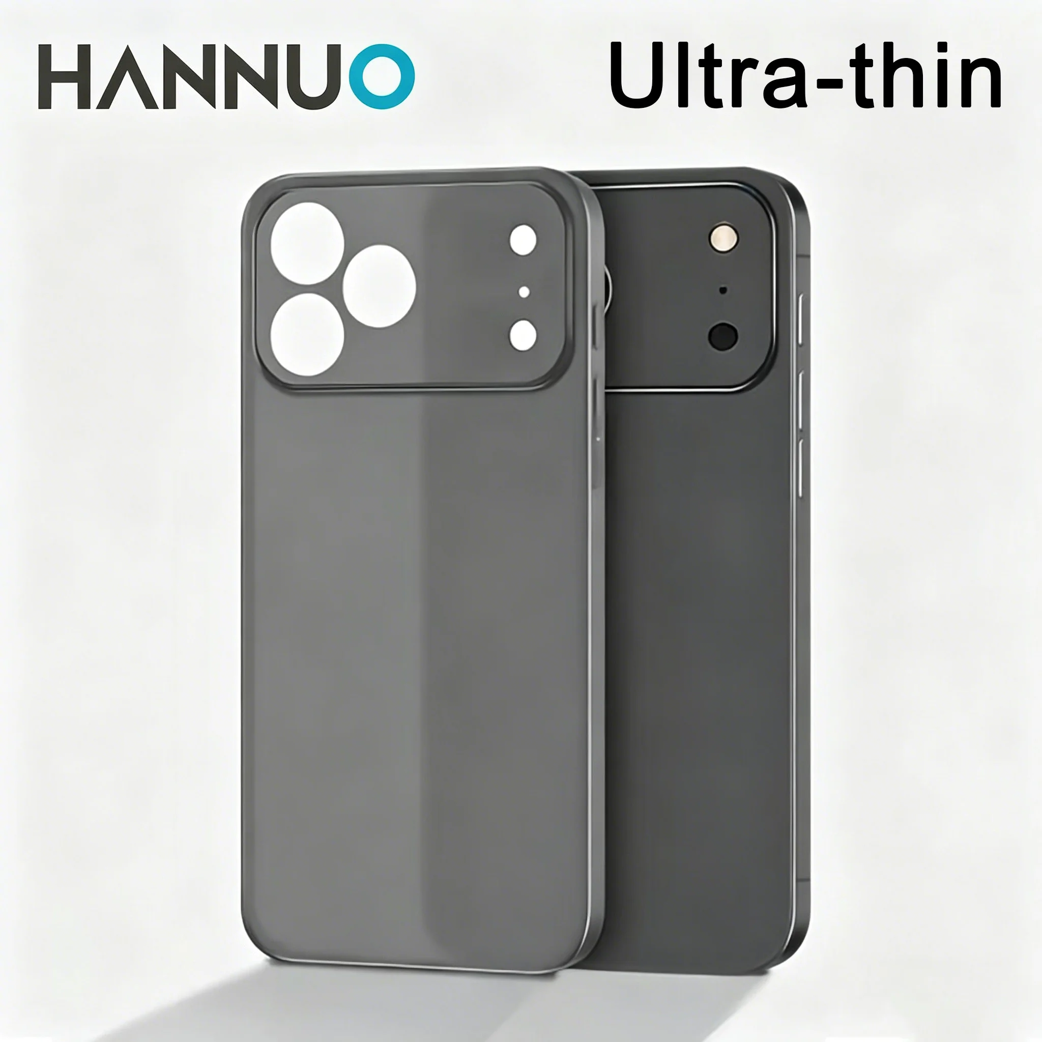 

HANNUO Ultra Thin Matte Phone Case Translucent Clear For iPhone 17 Pro Max 17 Pro Full Lens Shockproof Wireless Charging Cover
