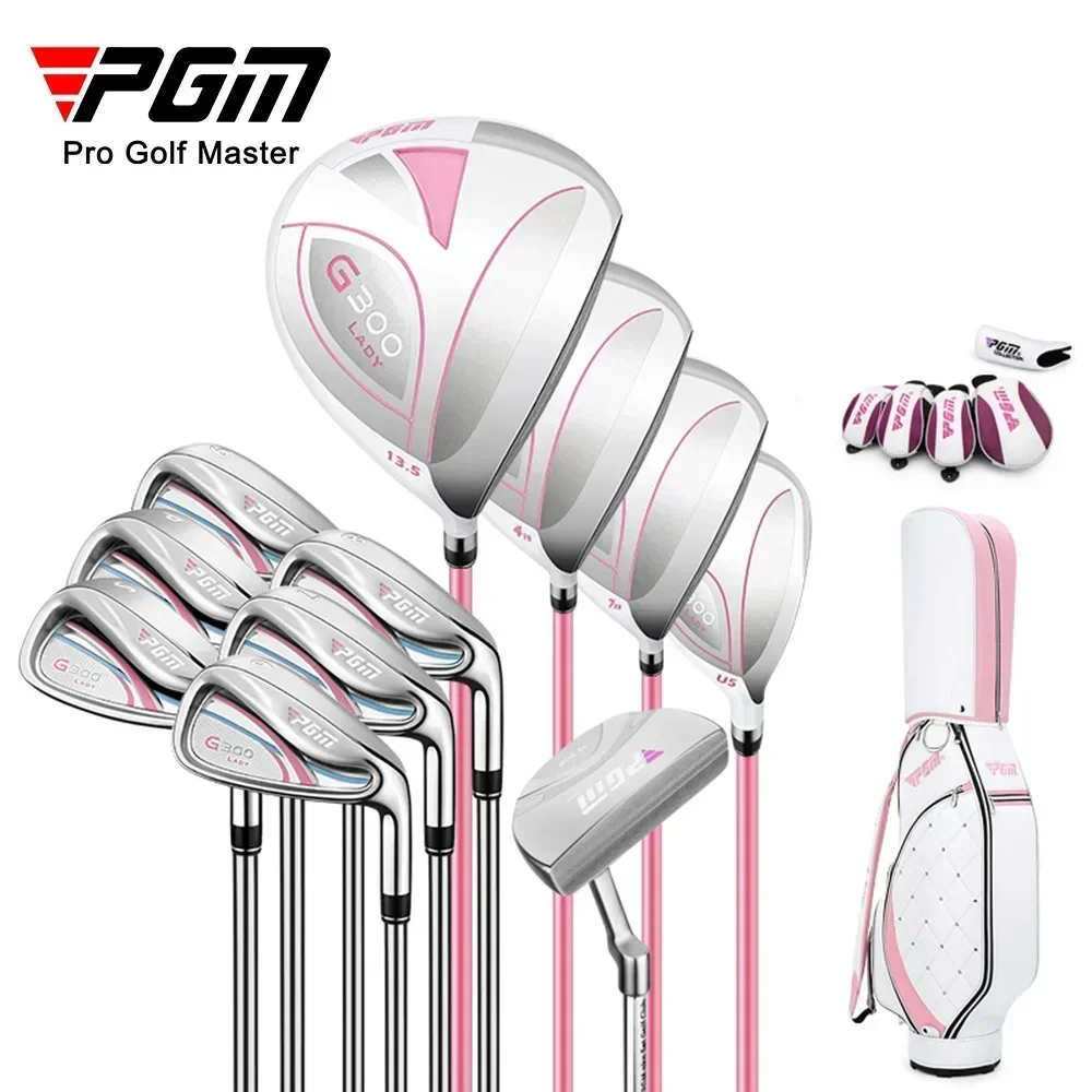 

PGM Golf Clubs, Carbon Shaft, Women's Complete Set, Titanium Alloy 1-wood Women's Club Set, Complete Set of 11 Pieces LTG035