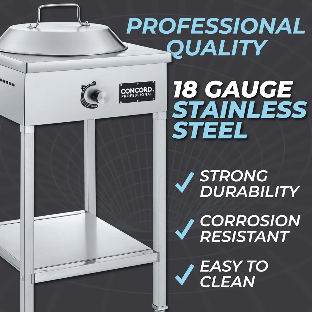 

Free Delivery - Professional Vortex Burner Stainless Steel Commercial Wok Range Single Burner Outdoor Propane Stove. Great for