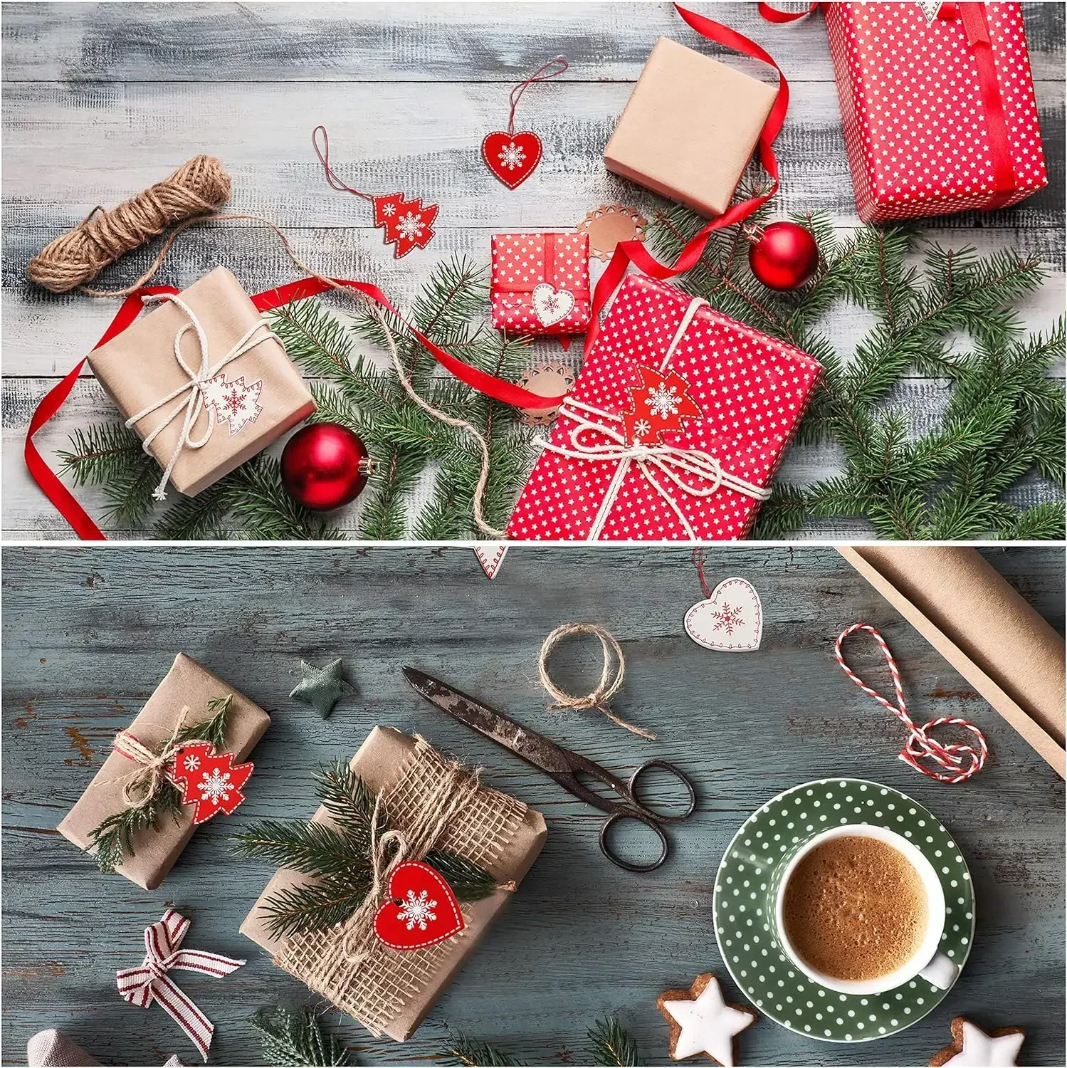 10 قطعة زينة شجرة عيد الميلاد الخشبية الصغيرة DIY الحرف الإبداعية خشبية هدية الكريسماس الداخلية زينة معلقة الملحقات #6