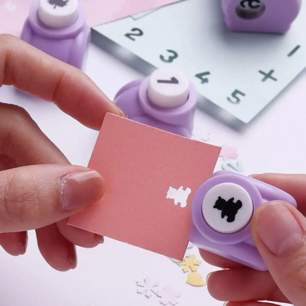 Paper Trimmer Kindergarten DIY Crafts Tool Paper Cutter Gift Card Punches Mini Paper Puncher DIY Hole Puncher Embossing Punches