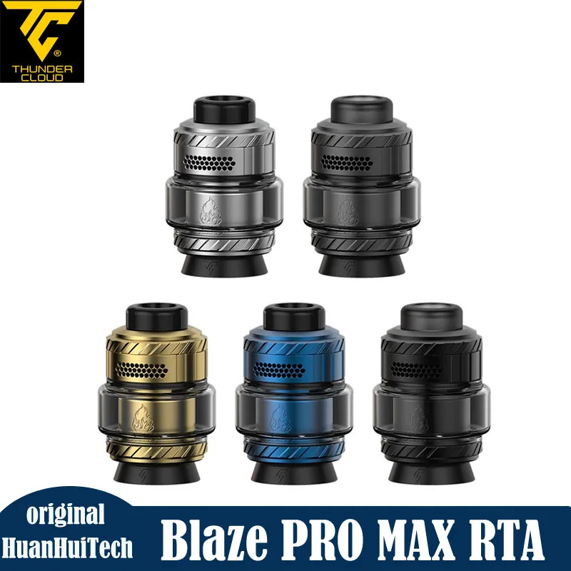 الأصلي الرعد سحابة الحريق برو ماكس RTA Vape البخاخة 5.5 مللي/8.5 مللي المزدوج لفائف سطح السفينة 810 بالتنقيط تلميح 28 مللي متر خزان السجائر الإلكترونية