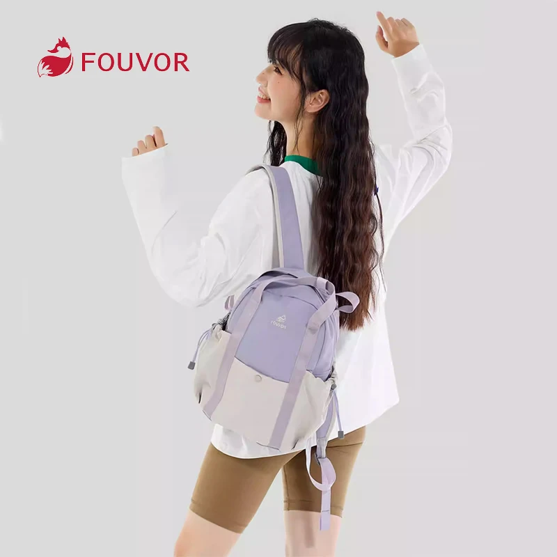 

Fouvor женские маленькие рюкзаки с регулируемыми ремнями школьные рюкзаки модные несколько карманов повседневные женские сумки для путешествий 3047-01