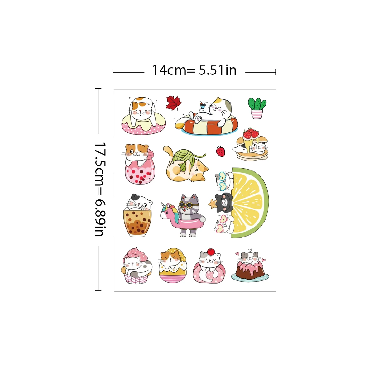 4pcs Cute Cartoon Animals Temporary Tattoo Sticker for Girls Small Waterproof Fashion Fake Tattoo Wrist Body Art Dog Cat Taty