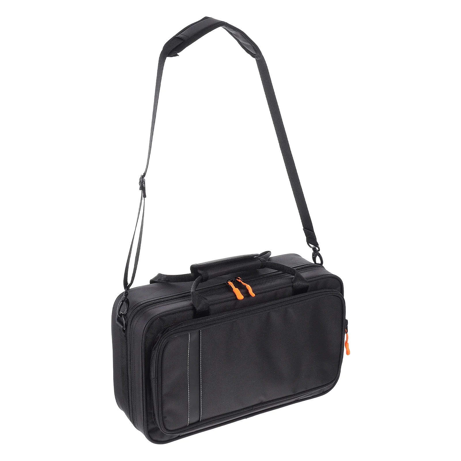 1 قطعة حافظة كلارينيت صلبة سوداء مبطنة للصدمات صندوق حمل لحاوية تخزين أدوات الكلارينيت قماش أكسفورد متين #1