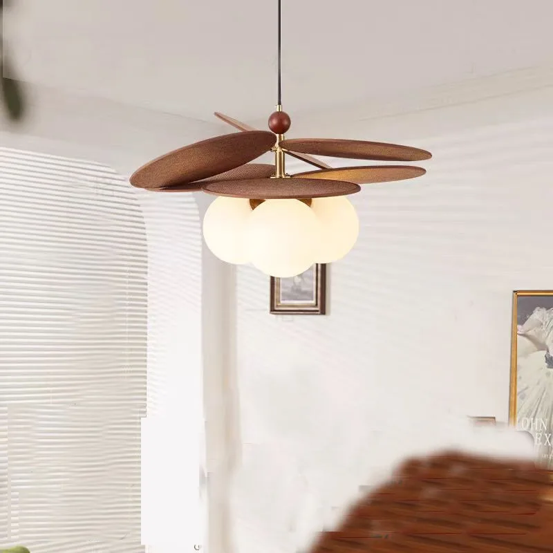 Rattan Weave Vintage Pendant Lights Retro Restaurant Shop Hotel Chandelier Living Room Bedroom Bedside Study Decor Hanging Lamps