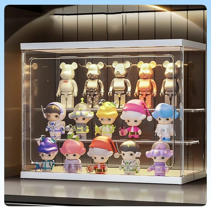 

Подставка для слепых коробок, прозрачная подходит для мультисерийных фигурок, витрина для фигурок, акриловый пылезащитный шкаф для игрушек