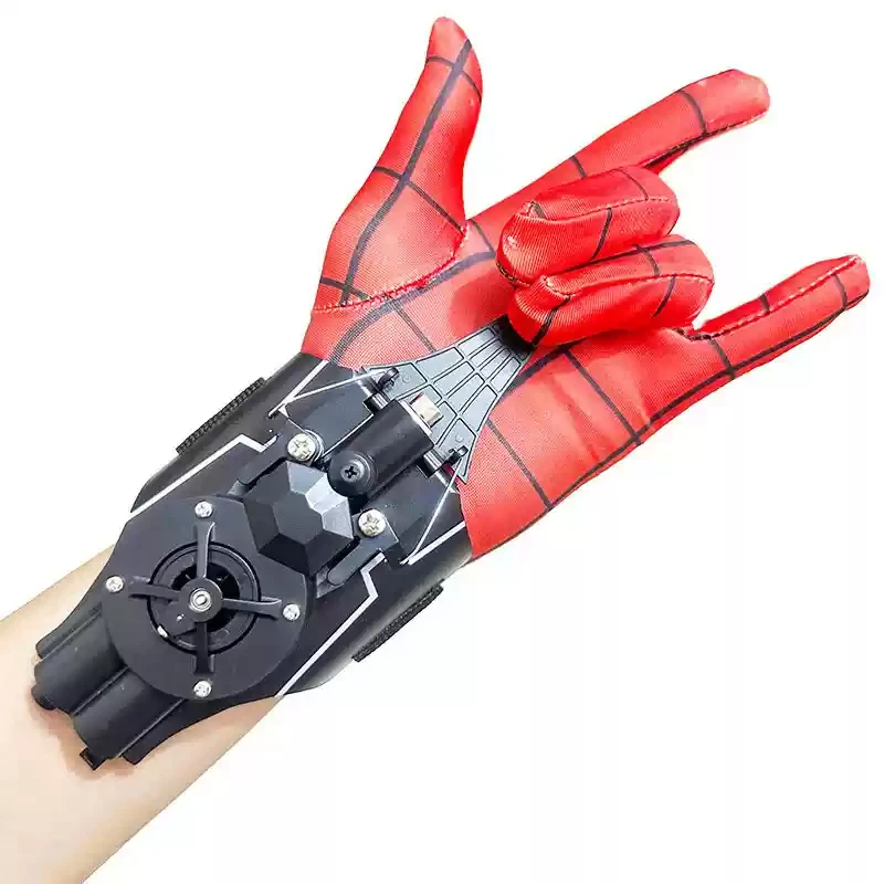 ML Legends Spider Man Web Shooters Toys Spiderman Wrist Launcher Peter Action Figure Cosplay Props Spider-line Gift for Children