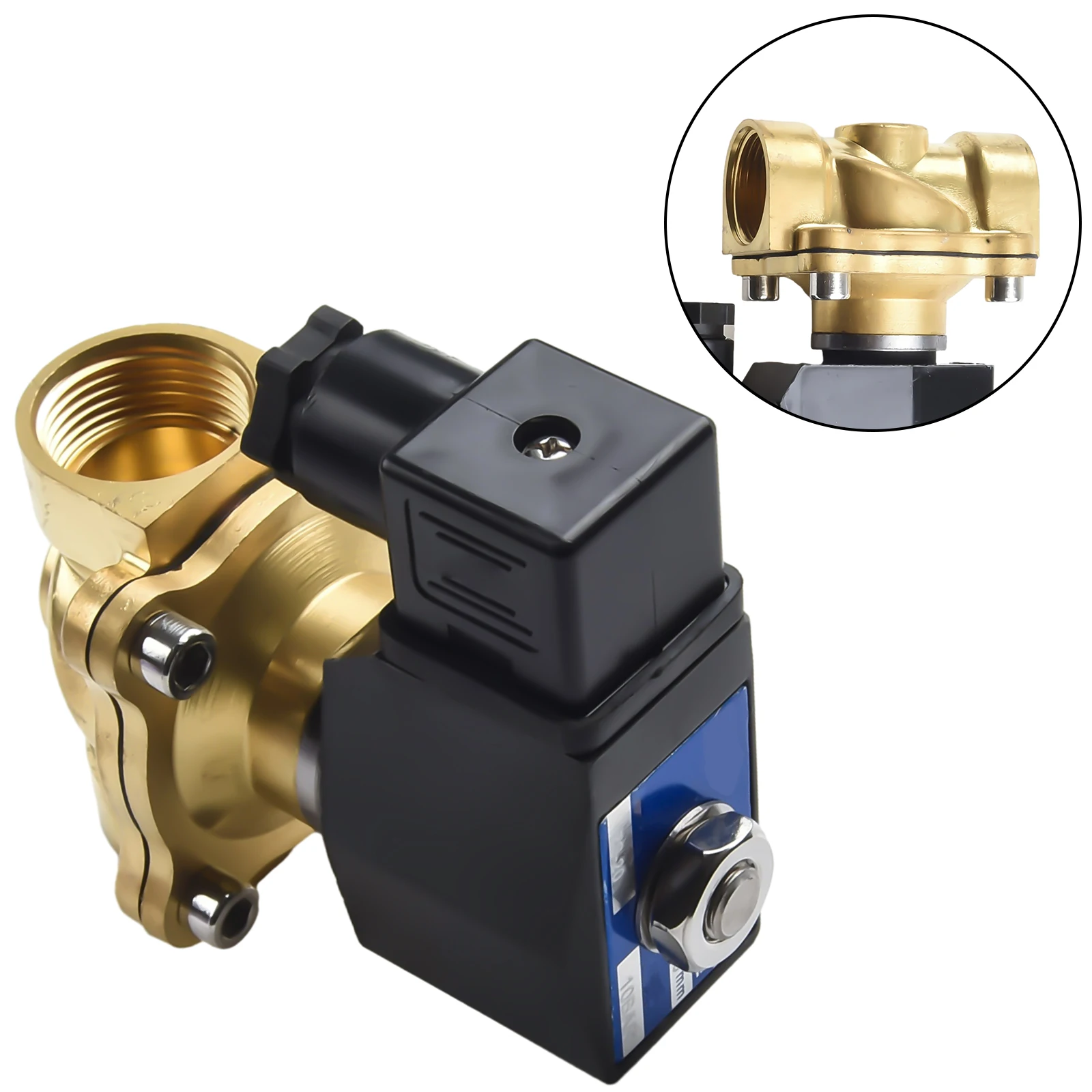 AC 220V 230V Brass Solenoid Valve 3/4 Inch Interface Designed for Direct Acting Operation in Air Water and Oil Circuits