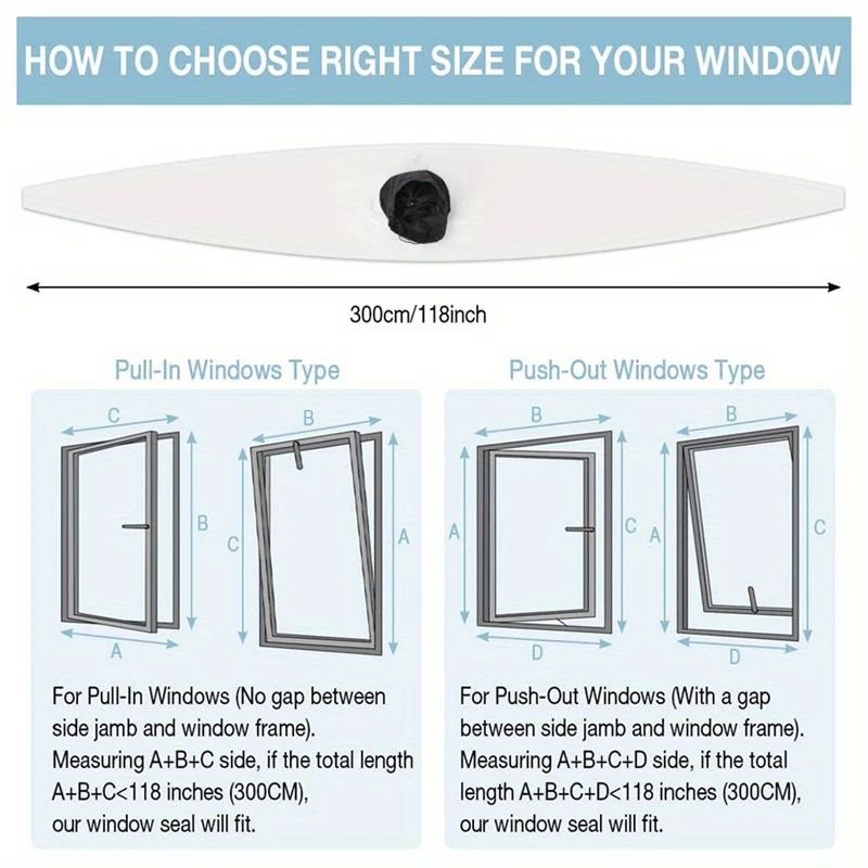 1 قطعة مقاوم للماء المحمولة التيار المتناوب نافذة الختم للنوافذ المائلة المائلة سهلة التركيب مكيف الهواء المحمول قماش عازل #6