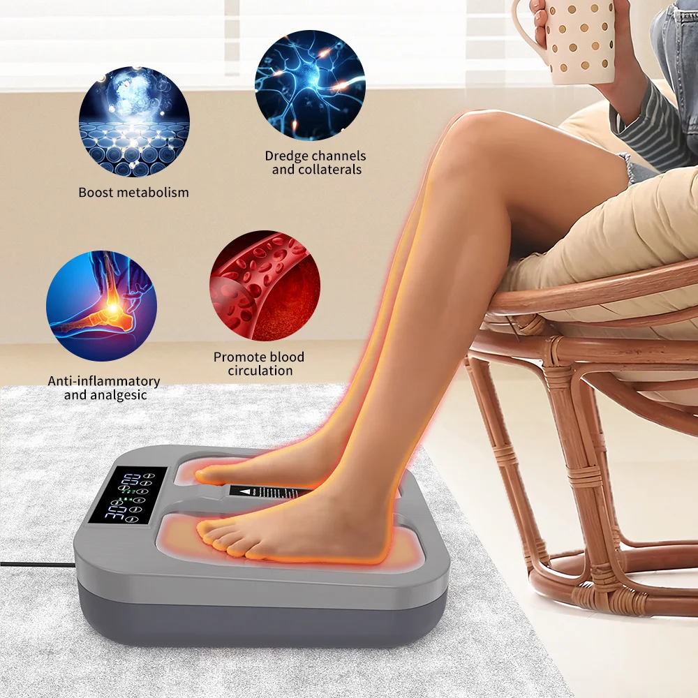 Terahertz Foot Massager Machine Tera hertz Heating Therapy Wave Devices Leg Muscle Massage Personal Care Relaxation Treatment