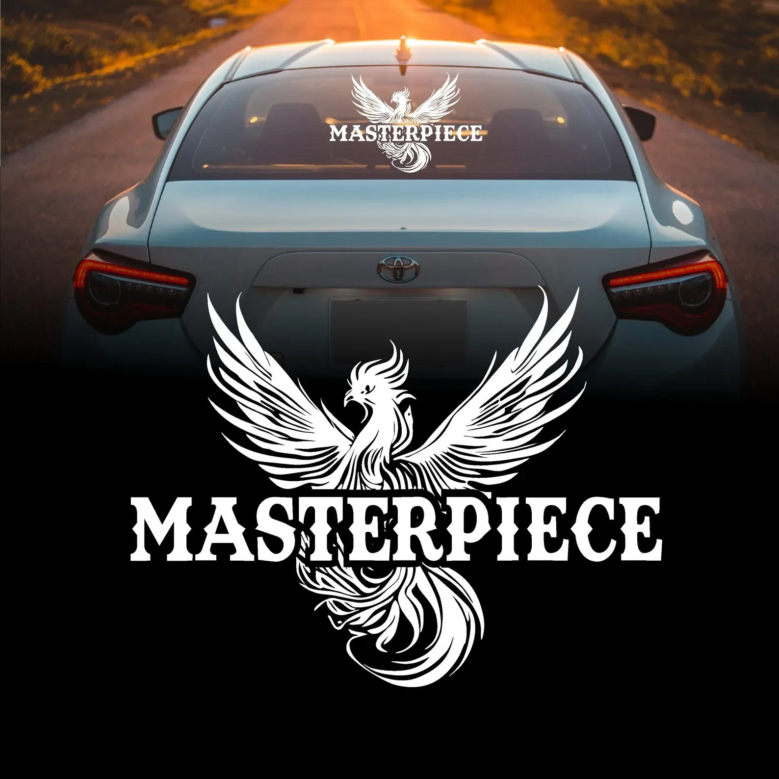 Masterpiece Phoenix for Car Sticker Decoration Door Large Rear Windshield Window External Accessories Waterproof PVC Vinyl Decal