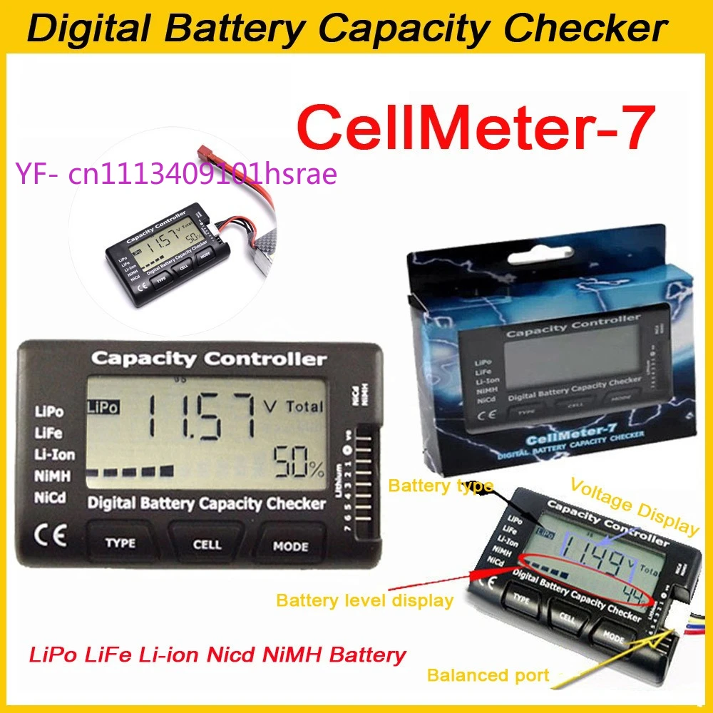 Drone Battery Voltage Checker - Tester Batteria 5 IN 1 1-7S