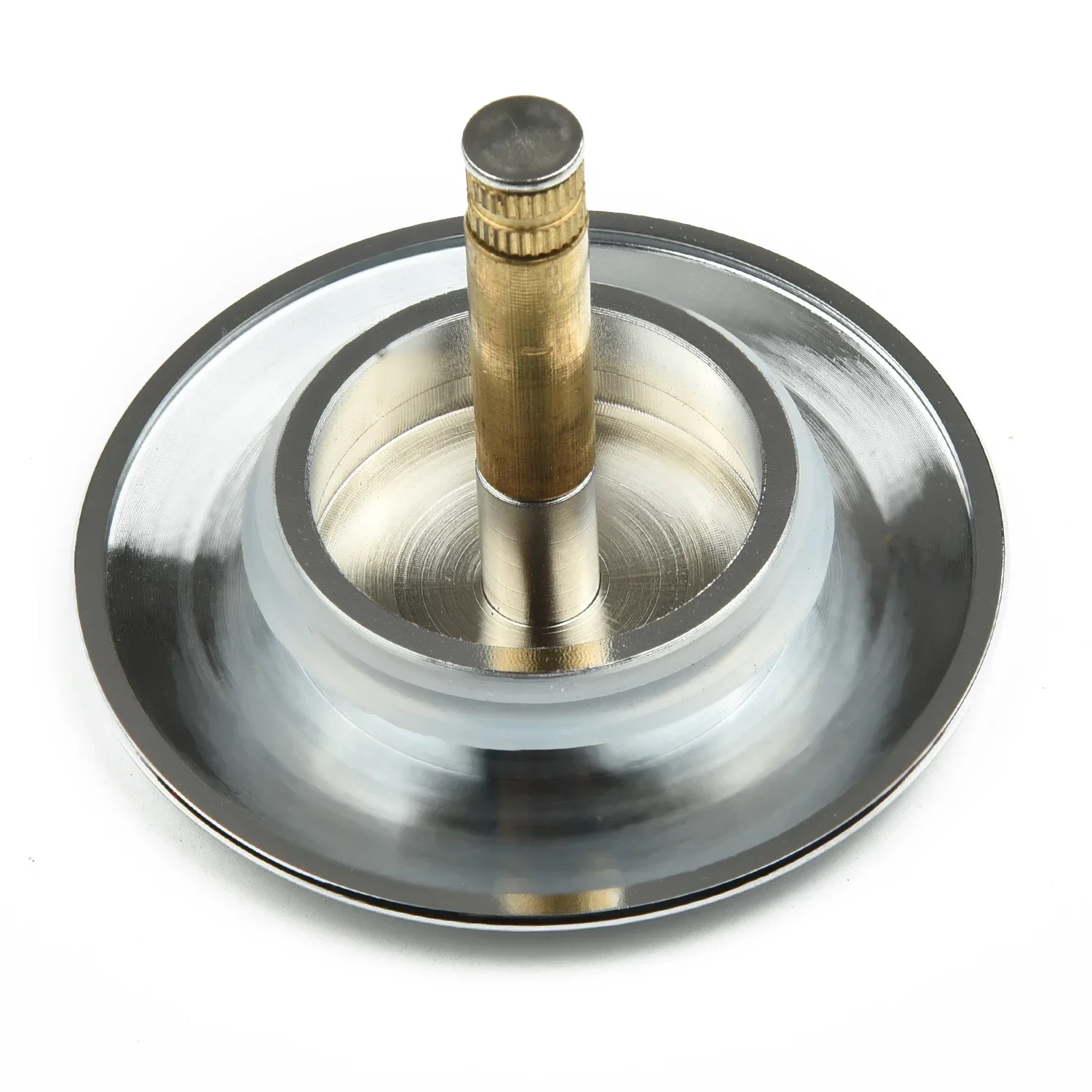 Practical Bath Basin Waste Stopper Plug, Adjustable Height Design Stainless Steel + Brass Construction, Easy Installation