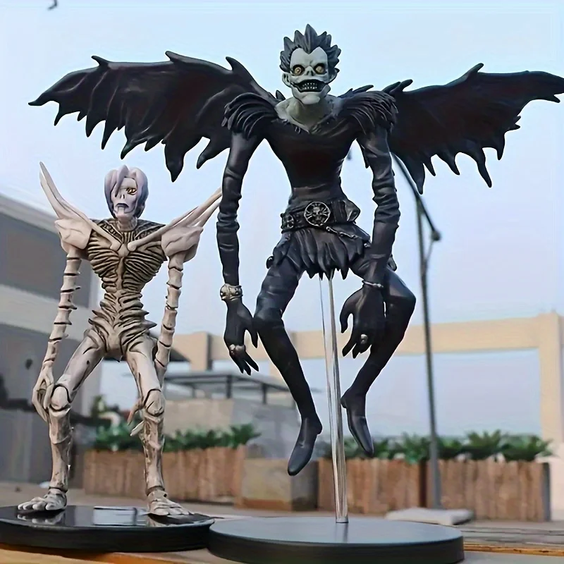 24cm anime estatuetas modelos death note ryuk yagami luz misamisa adorável ou assustador anime bonecas decoração da sala de estar