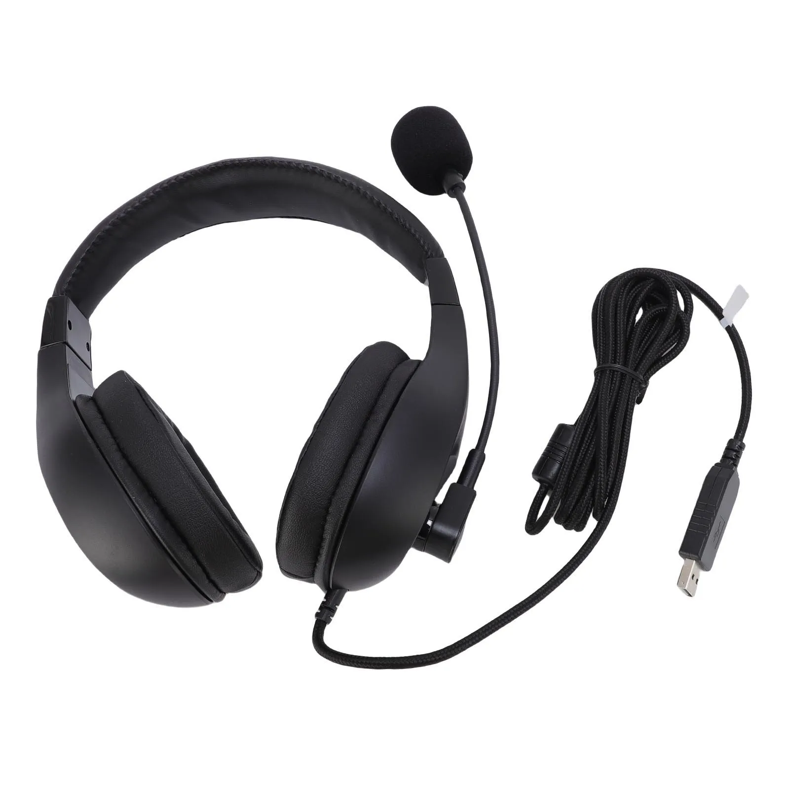 USB-headset met microfoon, flexibele microfoonstang, ruisonderdrukking, geschikt voor studenten die willen luisteren en spreken tijdens examens.