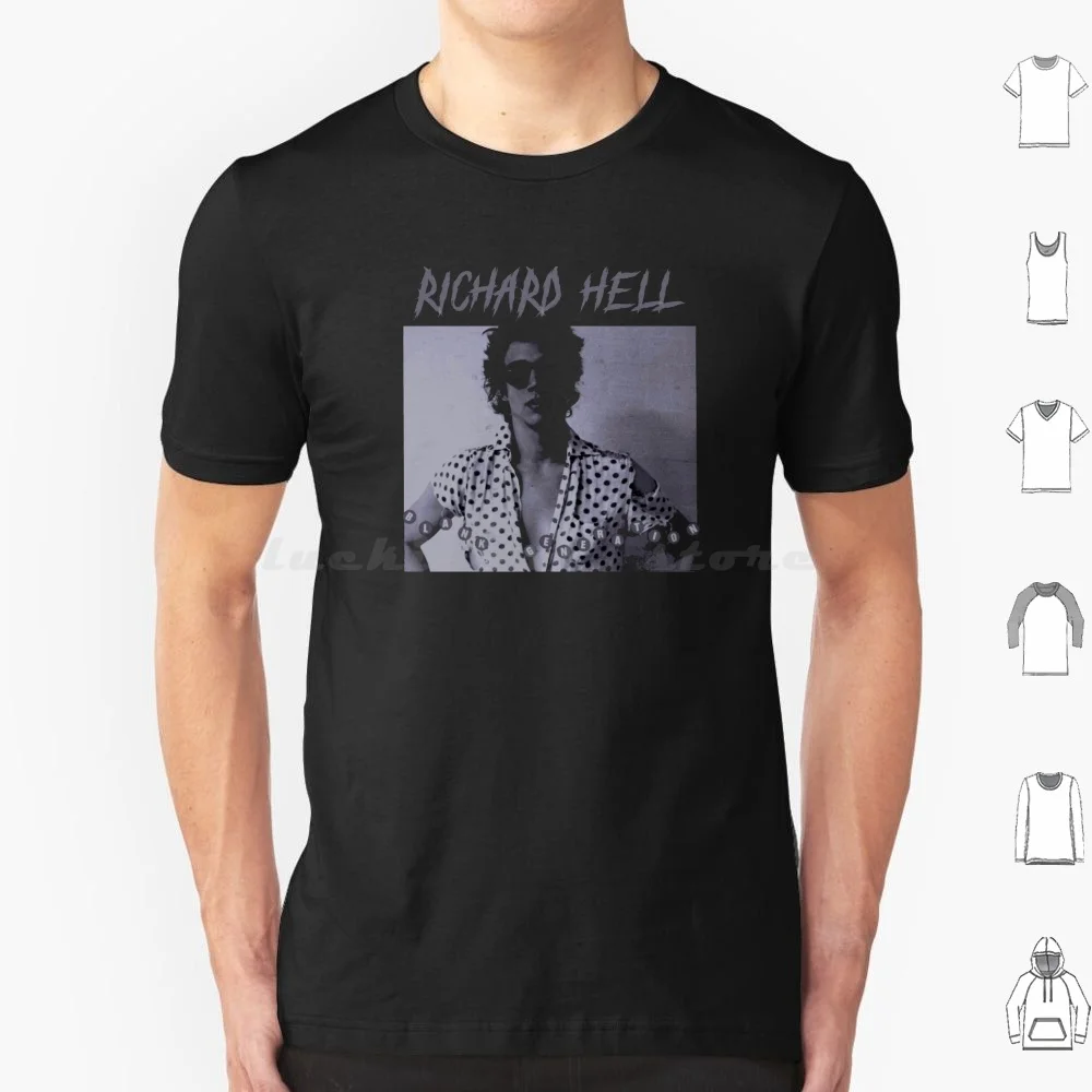 Camiseta de generación en blanco, camiseta fresca de algodón 6xl, Richard Hell Tom Verlaine Voidoids Punk