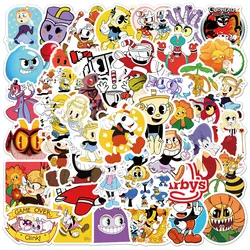 50Pcs Cuphead Adventure Series Graffiti Stickers Suitable for Laptop Helmets Desktop Decoration DIY Stickers Toys Wholesale