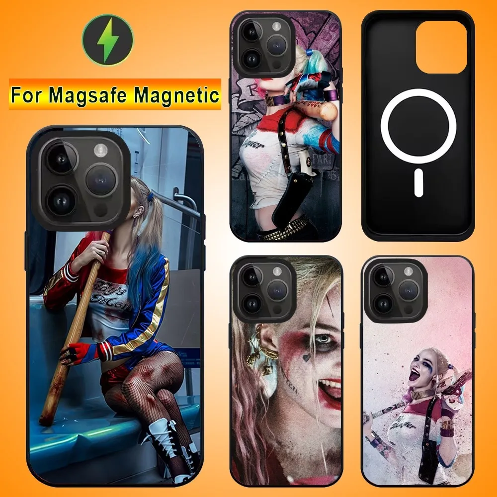 H-Harley Q-Quinn Phone Case For IPhone 15 14 13 Pro Max 11 12 Mini Alex Mirror For Magsafe Wireless Charging Cover