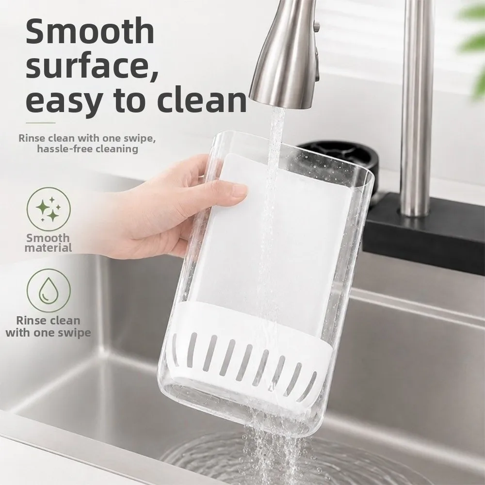 Clear Cilantro Hydroponic Box Preservation Space Saving Vegetable Container With Drainage Removable Divider