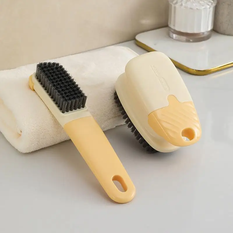 Shoe Cleaning Brush Shoe Washing Brush Shoe Scrub Brush 2x Sneaker Brush Long Handle Shoe Cleaning Brush For Clothes Shoes