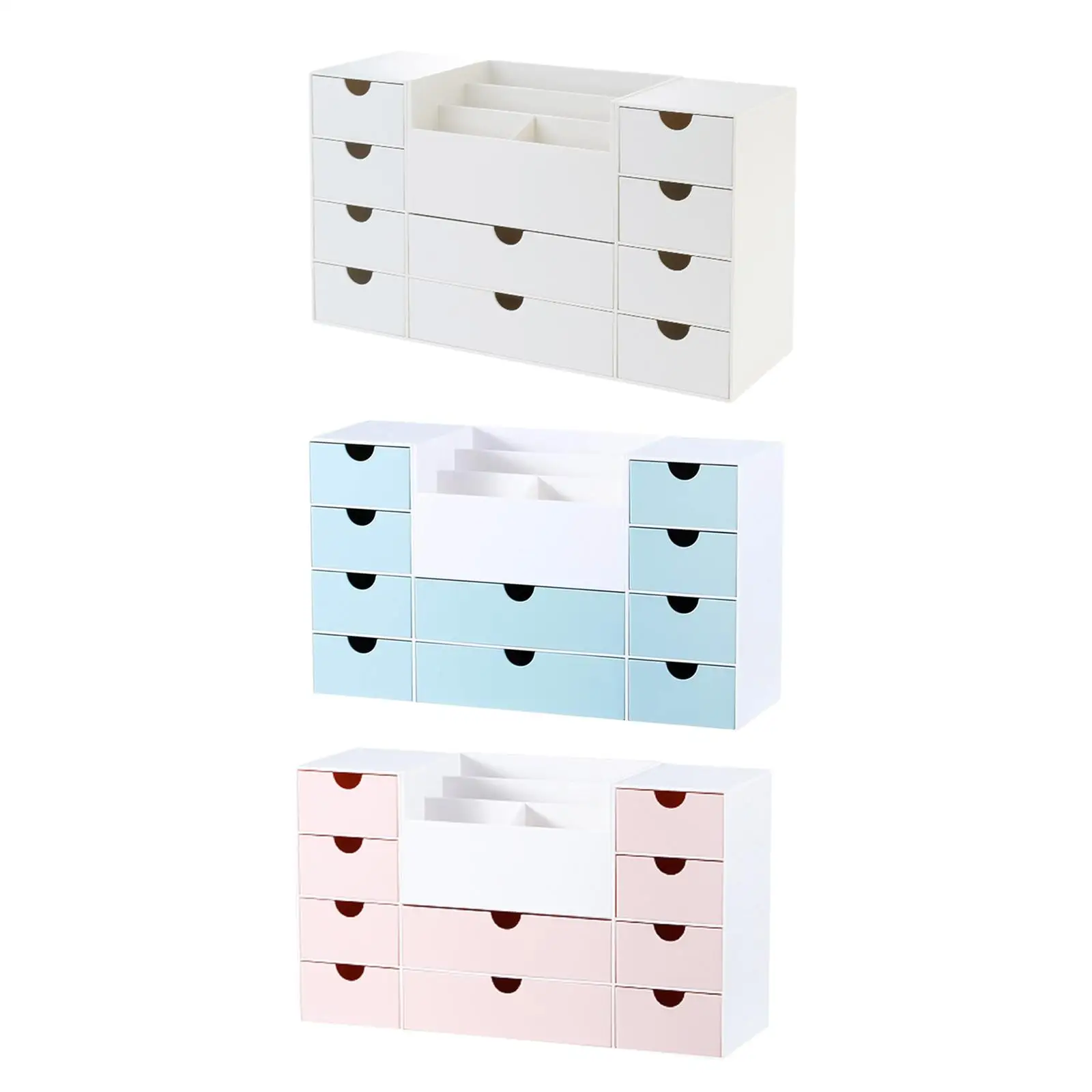 

Desktop Jewelry Box Cosmetic Organiser Case Stationary Organizer Desktop Storage Case Drawer Storage Box for Art Craft Home