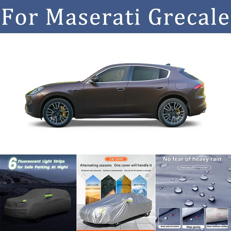 

For Maserati Grecale Car Cover Protection Sunscreen Heat Insulation Dust Resistant Scratch Car Exterior Accessories
