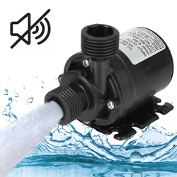 Bomba de água submersível ultra silenciosa, DC 12V, Mini Motor Brushless, 800L por H, Jardim, Portátil, 5m, Sistema de refrigeração, Chafariz Aquecedor