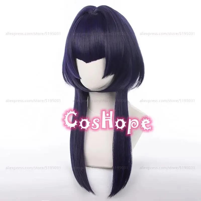 Candace Cosplay Wig 60cm Long Wig Black Purple Wig Cosplay Anime Cosplay Wigs Heat Resistant Synthetic Wigs