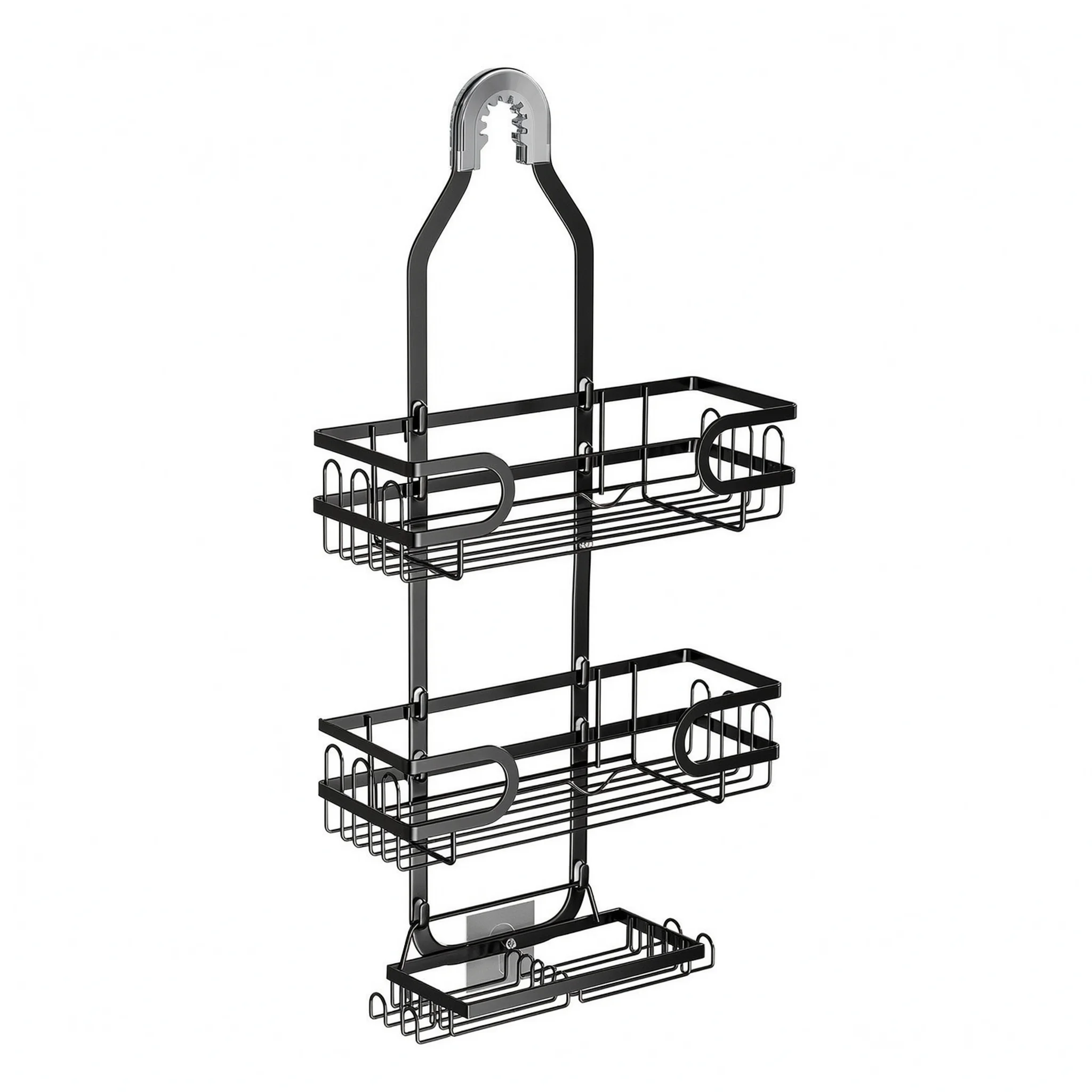 Shower Hanging Organizer With Three Tiers Bathroom Essentials Organized And Within Reach Washcloths