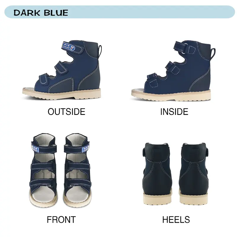 Boys Children Orthopedic Shoes For Kids Summer Sandals Toddler Leather Varus Clubfoot Footwear 2-8Year - Image 5